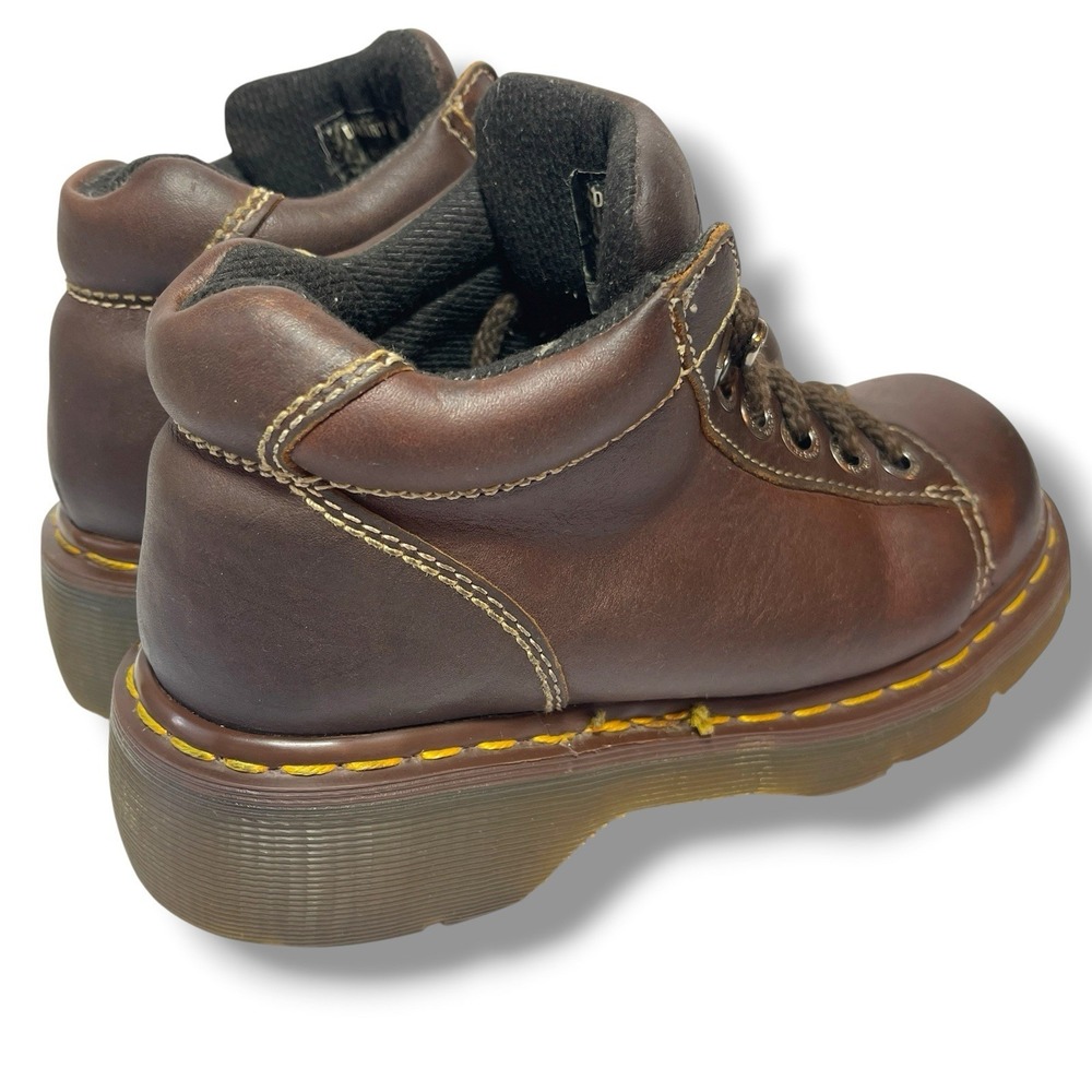 Vintage Dr Martens Booties Womens Size Tag 5 (US-7?), Brown Made in England 8542 - Picture 5 of 15